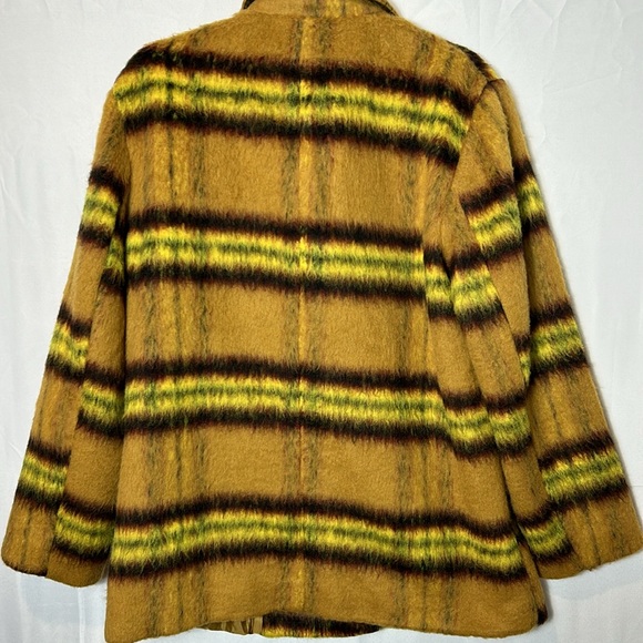 Vigoss Tan Brown Yellow Heavy Peacoat Size Large New with Pockets - Picture 4 of 7